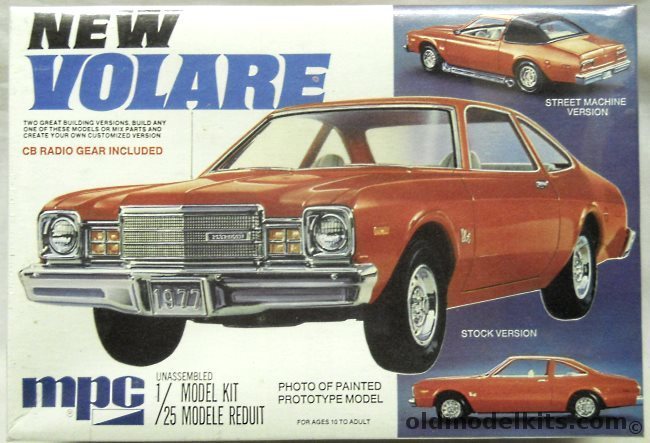 MPC 1/25 New Plymouth Volare 2 Door - Stock / Street Machine / Custom, 1-7711 plastic model kit